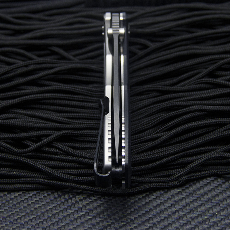 Nuovo arrivo di arrivo Z T0562 Flipper Pocket Pocketing KIFE D2 Titanium Punto di caduta Blade G10/ Handle in acciaio inossidabile Cuscinetti a sfera aperti rapidi con scatola di vendita al dettaglio