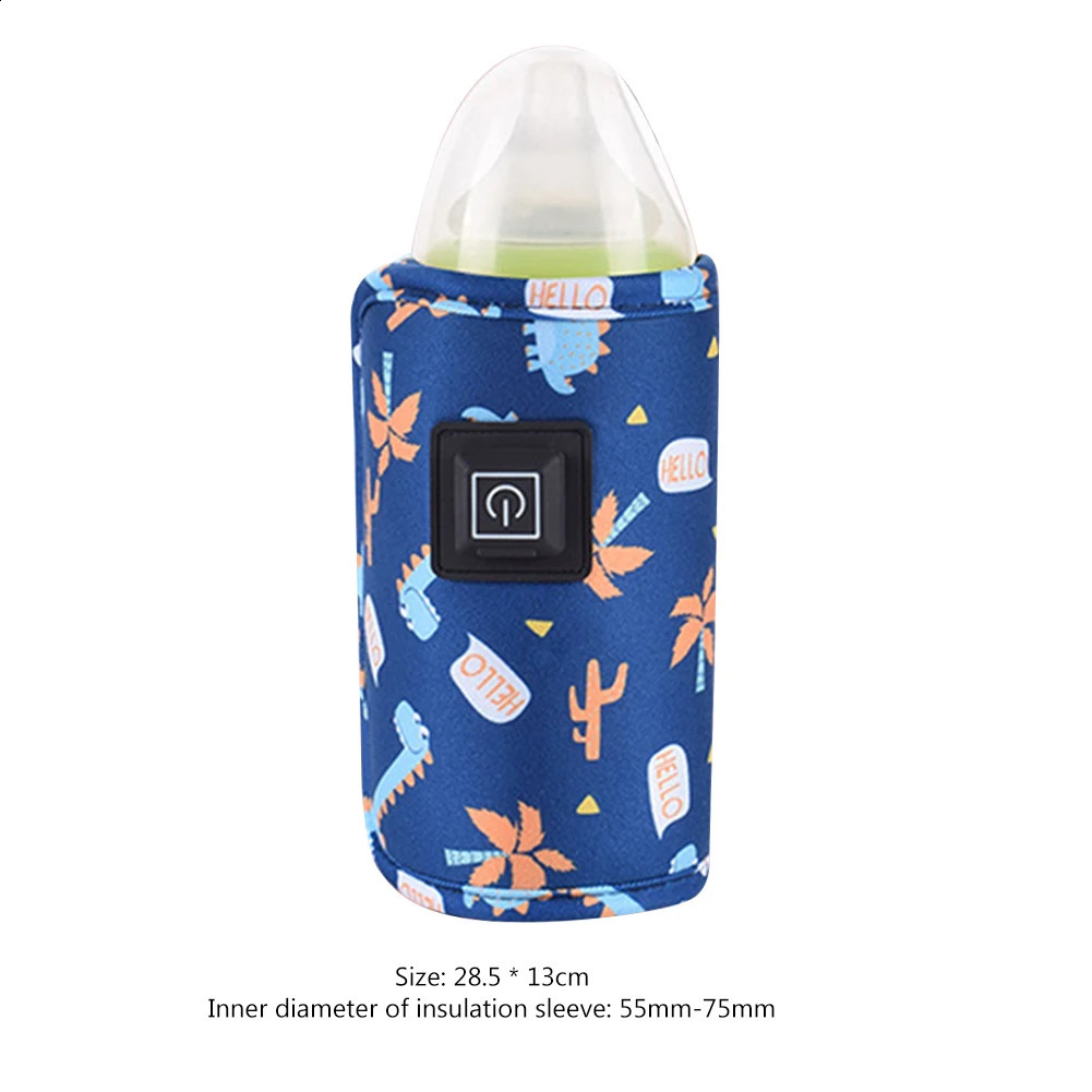 Flaskvärmare sterilisatorer# USB Baby Nursing Bottle Heater Multianching Feeding Bottle Warmer Väska Utomhus Vintermjölktermostat Värmeväska för hemresor 231109