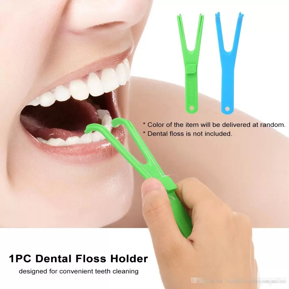 Y Shape Dental Floss Holder for Sale Wholesale Solid Color