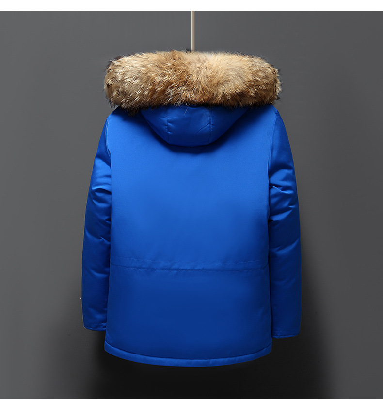 Down Jacket Women`s And Men`s Medium Length Winter New Canadian Style Overcame Lovers` Working Clothes Thick Goose Down Jacket Men