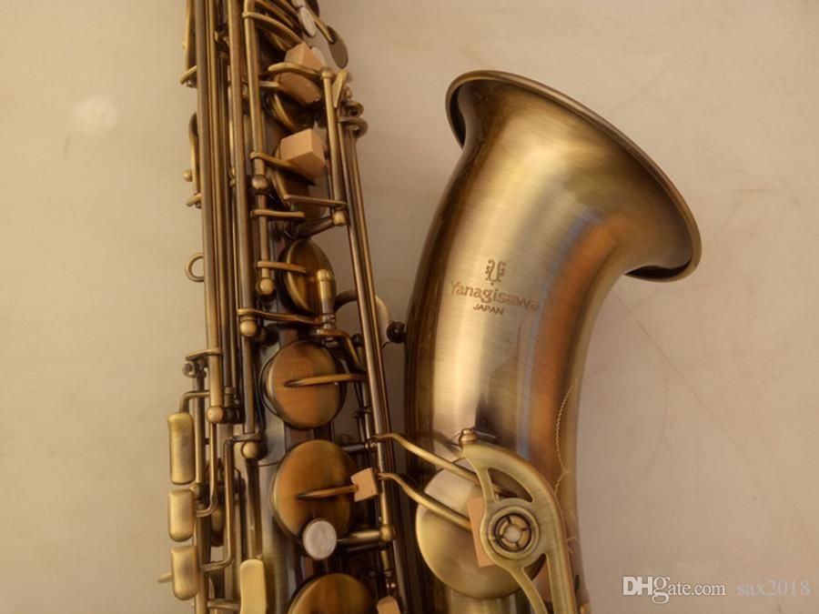 Ny högkvalitativ BB Tenorsaxofoner T-992 Antik mässingsmusik Sax med fallstillbehör