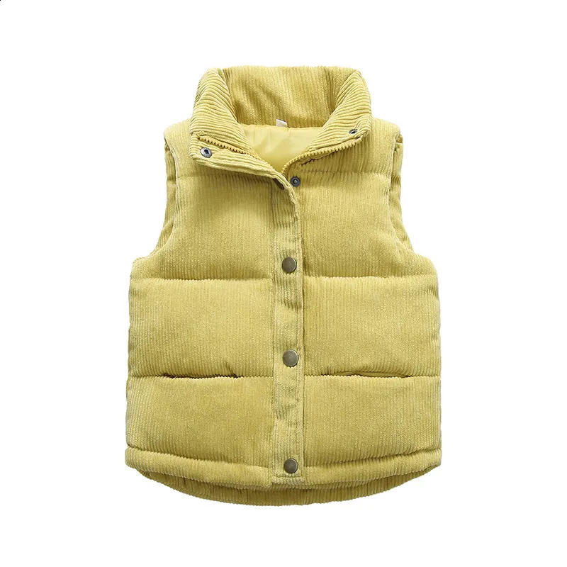 Gilet Automne Enfants Chaud Épaissir Gilet Bébé Coton Gilet Enfants Vêtements D'extérieur Manteau Enfants Vêtements Garçons Filles Marque Vestes Gilet 231110