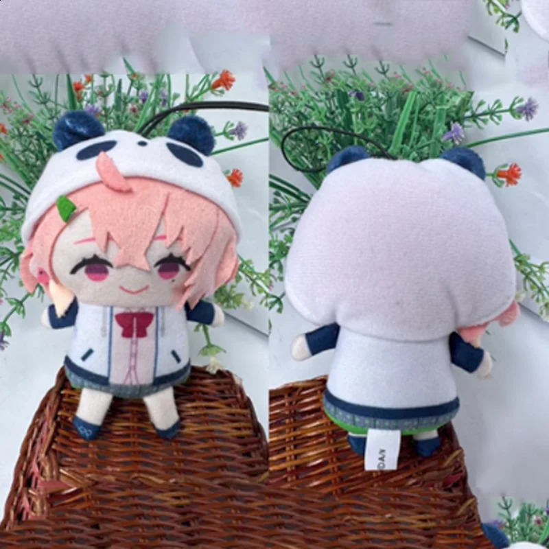 Puppets fyllda Vtuber Finger Puppet Doll Toys Söta Levi Elipha Fuwa Minato Sasaki Saku Akabane Youko Plush Pendant Collection Gift Toys 231109