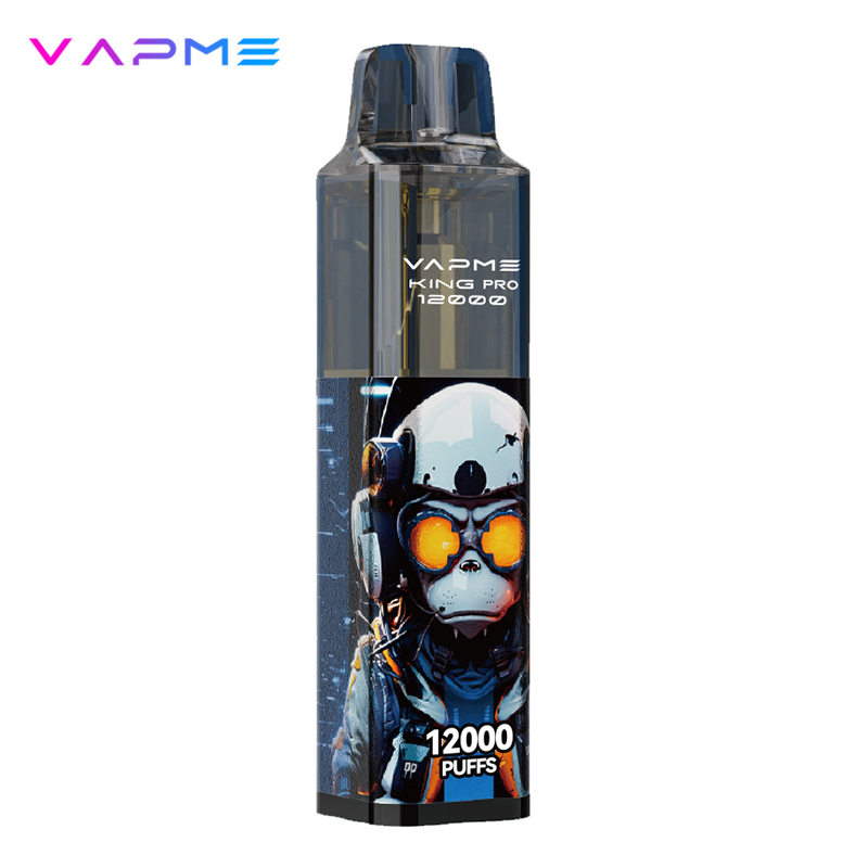 Najnowszy 100% oryginalny Vapme King Pro 12000 Puffs Dostęp do dyspozycji 10 smaków w cewce z siatką 20 ml 850 mAh Bateria typu C