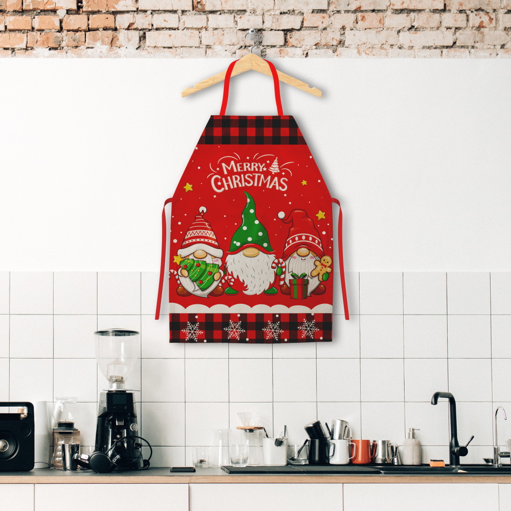 Christmas Supplies Apron Santa Claus Home Multi Styles and Colors Available Kitchen Apron Christmas Supplies