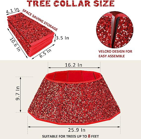 クリスマスツリーの装飾スパンコールクリスマスツリーベースの飾り六角形とドデカゴンツリーの周囲