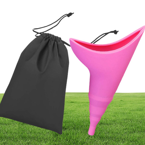 Appareil de miction Femme Fournitures de toilette réutilisables Le silicone d'urinoir permet aux femmes de faire pipi debout le compagnon idéal pour le camping6259344