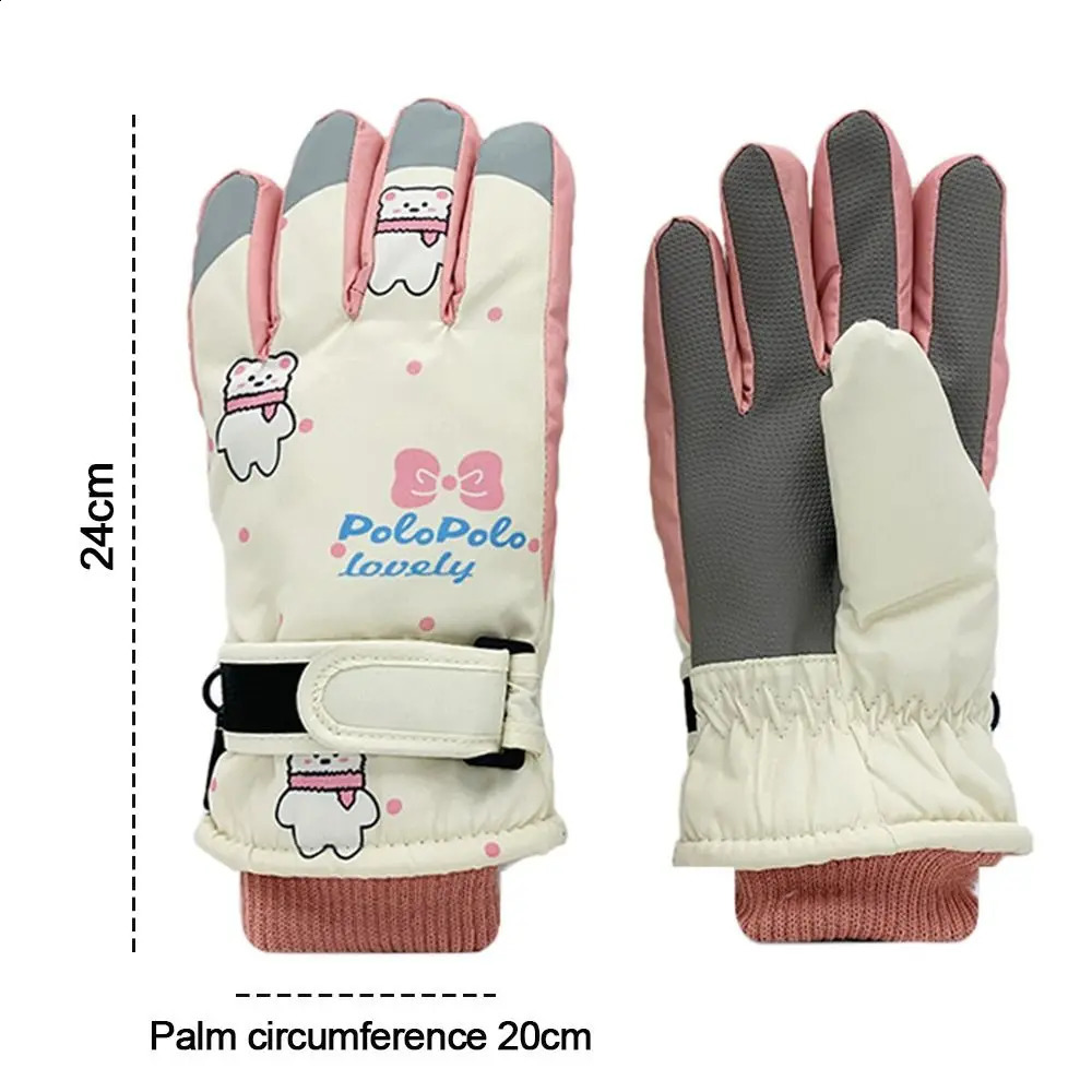 Gants pour enfants bébé filles neige Snowboard épaissir chaud imperméable enfants Ski Sports de plein air mitaines Ski enfants cyclisme 231109