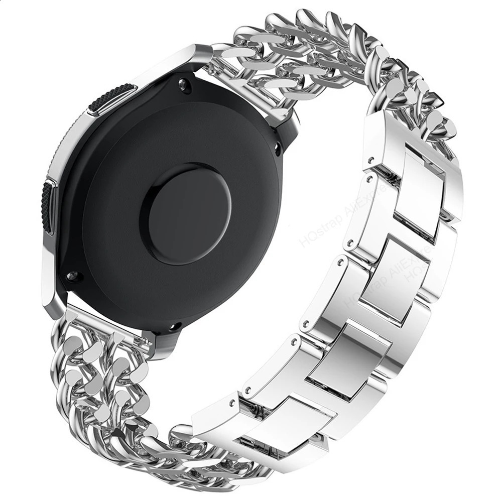 Bracelets de montre 20mm 22mm chaîne en métal Bracelet de montre universel Smartwatch Bracelet de remplacement Watch3 bande Amazfit Bracelet 231109