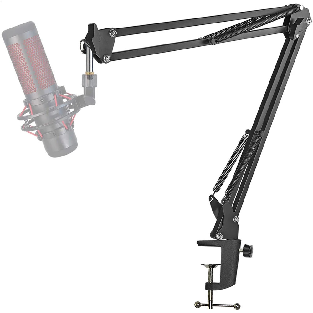 Belysningsstudiotillbehör Hyperx Quadcast Mic Stand Professional Justerbar saxmikrofonbomarm kompatibel med Hyperx Quadcast S -mikrofoner 231109