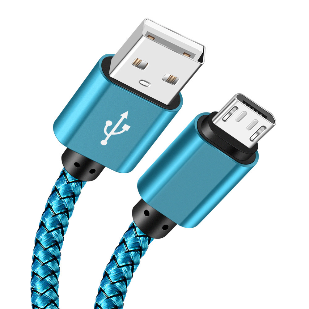 2m 3m lange micro USB -kabel voor Samsung Galaxy Fast Charger -kabels voor Xiaomi Huawei HTC opladen