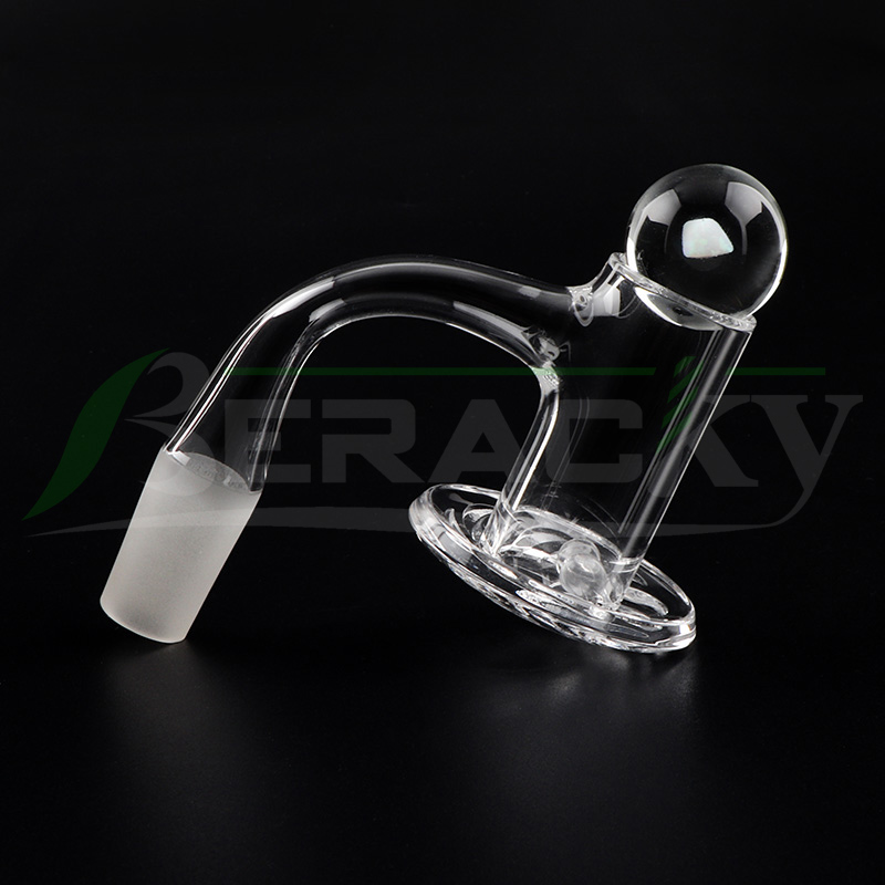 Beracky fumant Mélangeur à soudure complète Banger à quartz à bord biseauté avec clous Opal Terp Slurpers de 22 mm avec perles de quartz fixés pour les bangs à eau en verre Dab Rigs Pipes