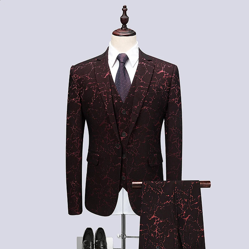 Mens Suits Blazers varış Sabah Takım Düğün Erkekler İçin Üç Peices Jacketpantsvest Gustin Siyah 231110