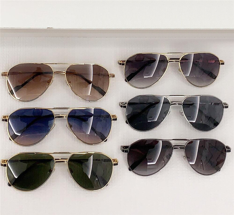Occhiali da sole pilota dal nuovo design alla moda 0068 montatura in metallo, stile semplice e popolare, versatili occhiali protettivi esterni UV400