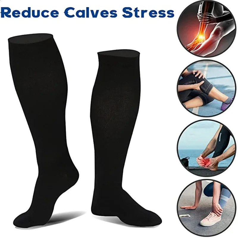 Calzini sportivi 3 paia di calzini a compressione Calze al ginocchio vene varicose Uomo Donna Calzini sportivi Anti-fatica alleviare il dolore Calze a compressione 231109