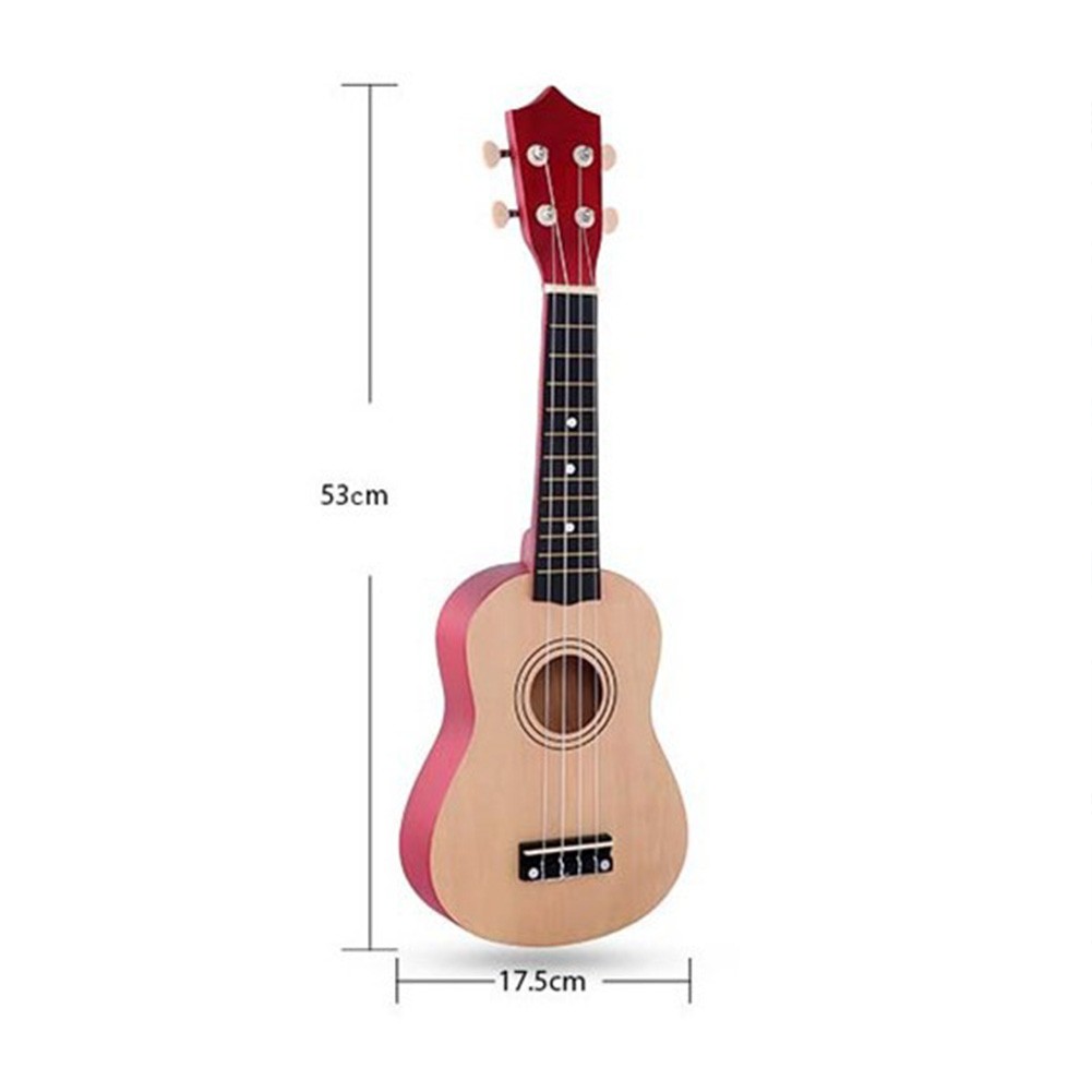 Ukelele de 4 cuerdas de 21 pulgadas para principiantes, regalo para niños, instrumentos musicales, educación para niños, principiantes con bolsa