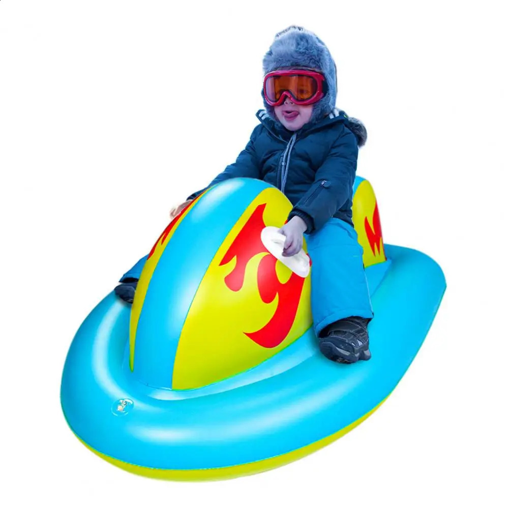 Sledding Inflatable Snow Sled High-elastic Inflatable Snow Tube Comfortable Sledding Tube PVC Winter Sports Sledding Tube for Family 231109