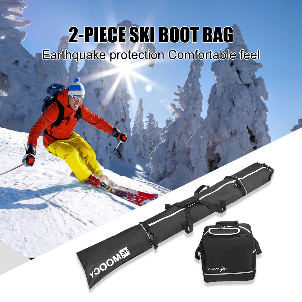 Sangle 2 pièces ensemble de Ski bottes imperméables pochette sac de sport Durable fourre-tout pour adultes enfants 231109