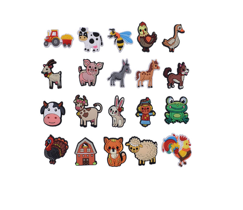 mad fish humming bird deer goat hunt etc animal cute cartoon shoe charms or flat pins for crok backpack etc