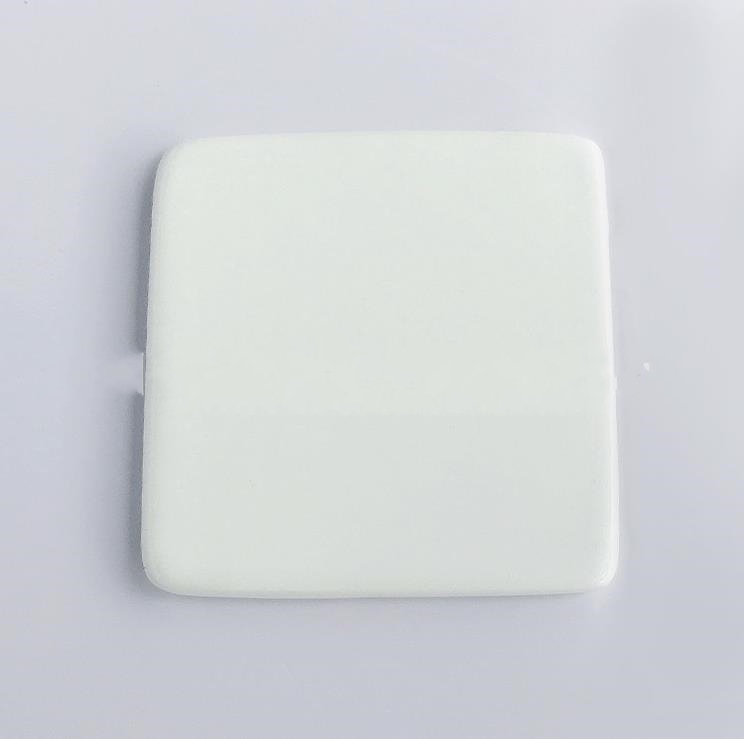 Ímãs de geladeira de cerâmica de sublimação formato quadrado redonda em branco transferência de geladeira