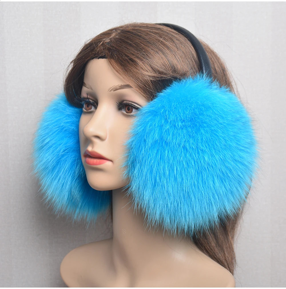 Ear Muffs Winter Women Warm Real Fox Fur Earmuffs Girl