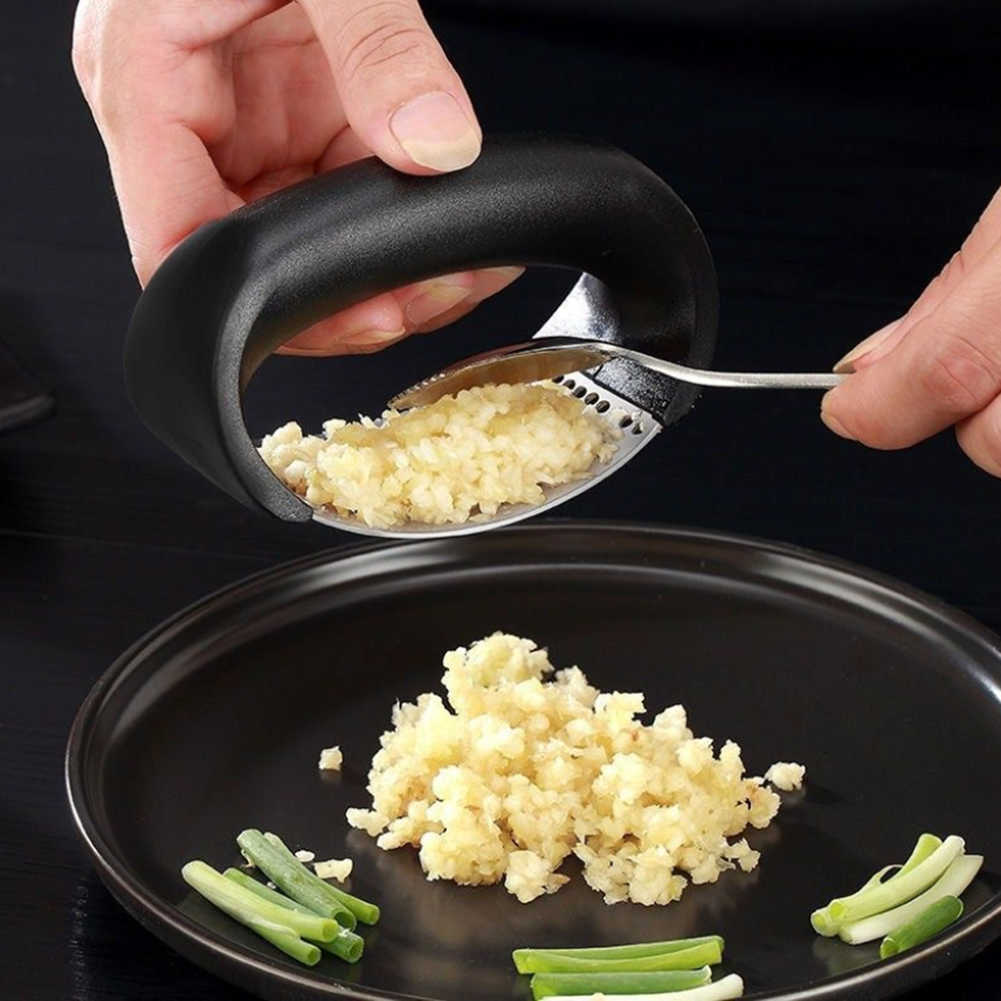 New type of manual garlic press stainless steel corrosion-resistant household kitchen utensils