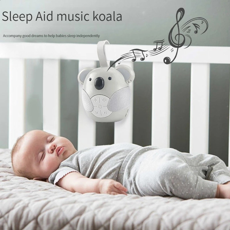 Electric RC Animals Portable White Noise Machine Baby Soother med 5 lätt musik för småbarn Timed Stäng sömnljud 231109