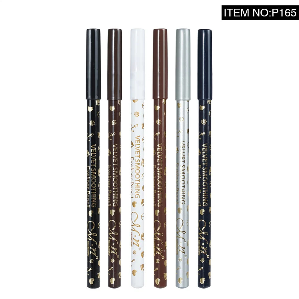 Combinaison ombre à paupières/liner 36 piècesstylo Eyeliner en bois maquillage 6 couleurs crayon Eyeliner naturel mat imperméable longue durée cosmétique pour les yeux P165 231109