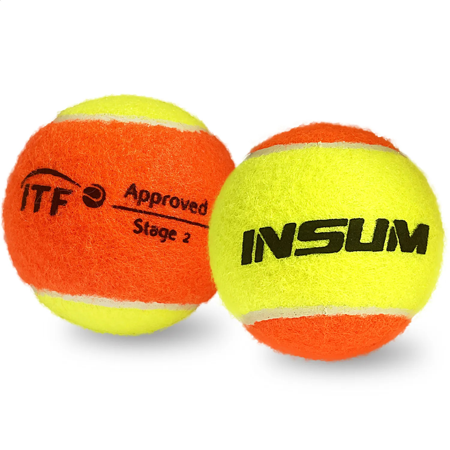 Squash Racquets Beach Tennis Ball 6 ITF Approved Stage 2 Balls 50 Low Compression for Beginners Training PET Dog 231109