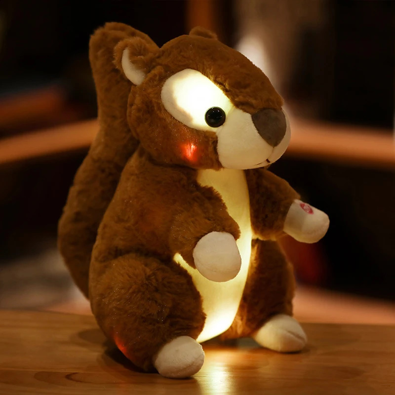 Plush Light - Up toys 25-35cm Creative Light Up LED Bear Unicorn Hamster Sheep Stuffed Animal Plush Toys Colorful Glowing Christmas Gifts For Kids 231109