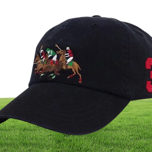 2021 Polo Caps Luksusowe projektanci Tato Hat Baseball Cap dla mężczyzn i kobiet znane marki bawełniane czaszki sport golfowy Sun2658152