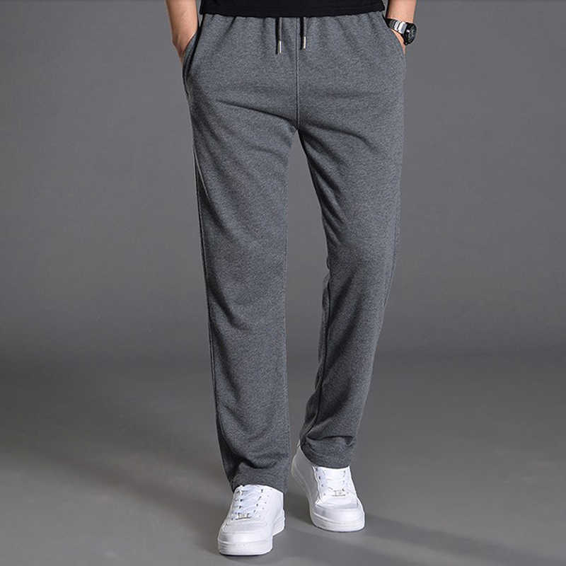 Men's Pants Spring Autumn Joggers Men Jogging Sweatpants Sportswear Knit Tracksuit Sports Pants Trousers Oversize Wide Leg Clothing W0411