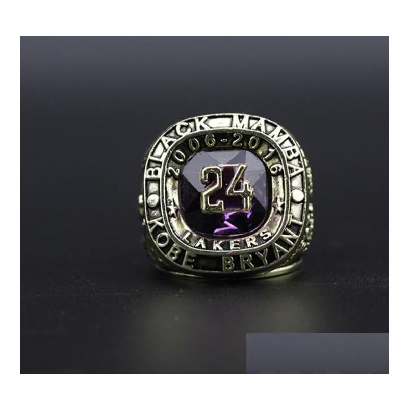 Anéis de banda Bryant Basketball National Team Champions Championship Ring com caixa de madeira lembrança homens fã presente 2023 entrega de gota por atacado dhqaf