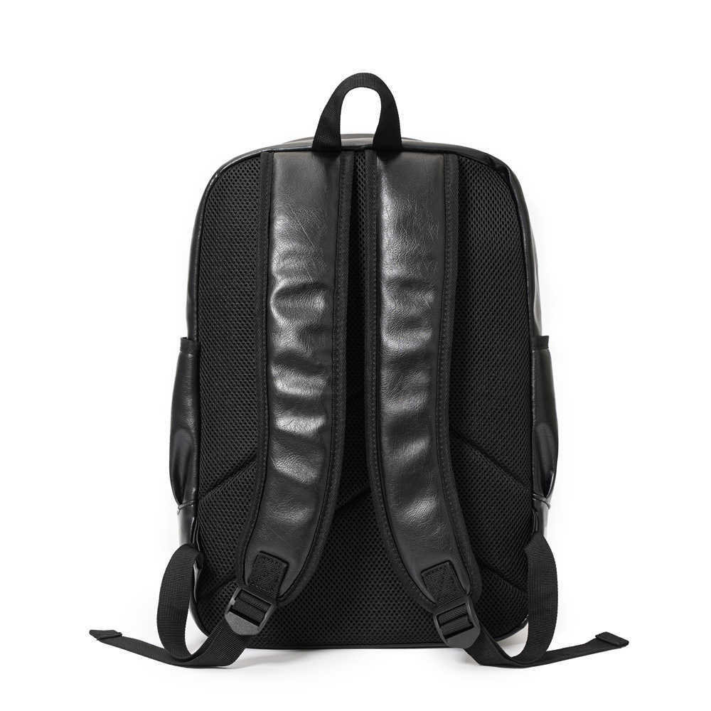 2021 NYA PU LÄDER MÄNS Ryggsäck Fashion Designer Ryggsäck Computer Bag Student School Bag High Capacity Bookbag Travel Bag 230411