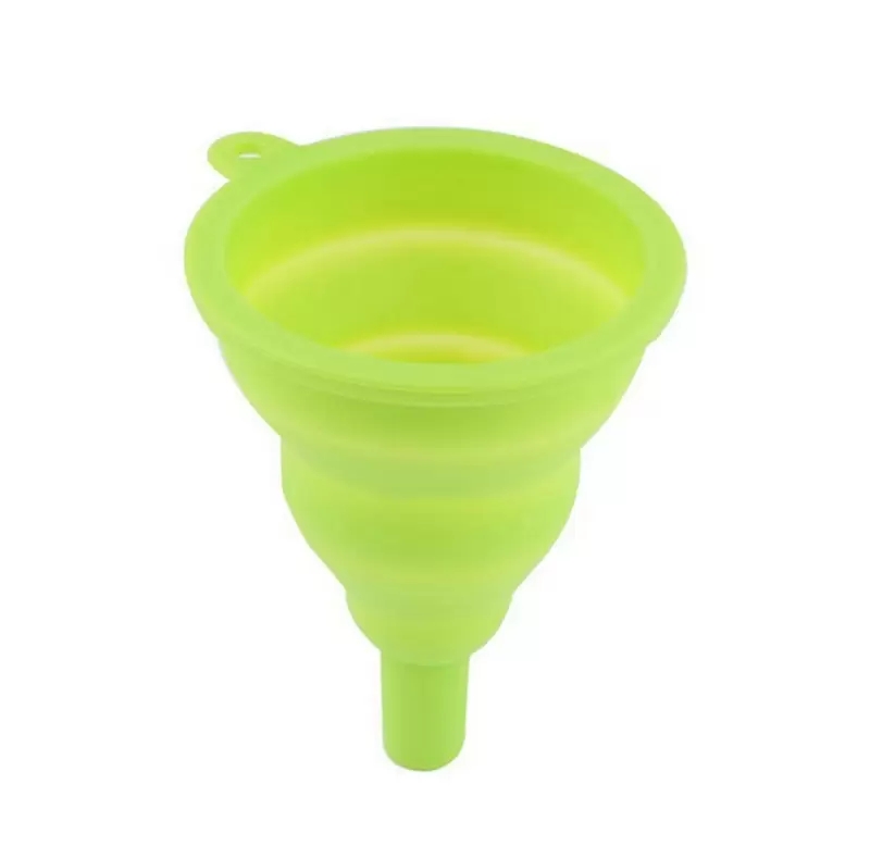 Domundos domésticos Funil de silicone higiênico flexível Funil dobrável Funil dobrável colapsível Funil de pescoço longo Ferramentas de cozinha de líquido portátil