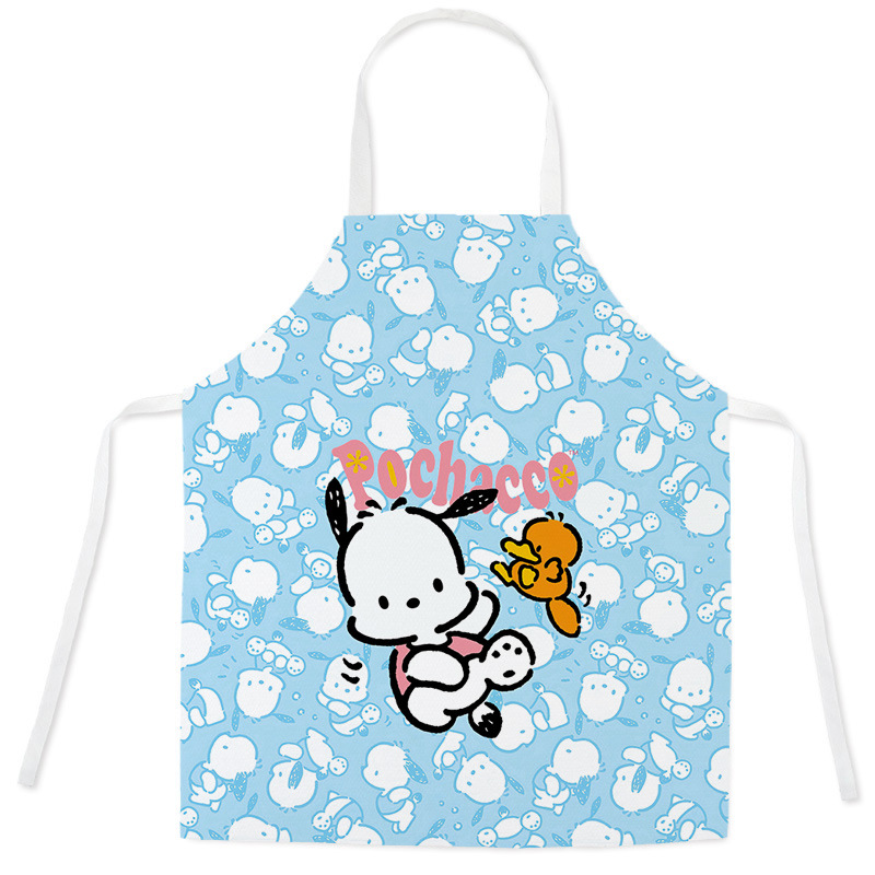 Impression taille tablier nouveau mignon chien impression dessin animé tablier Anti-huile taille Parent-enfant cuisine adulte sans manches suspendu cou tablier