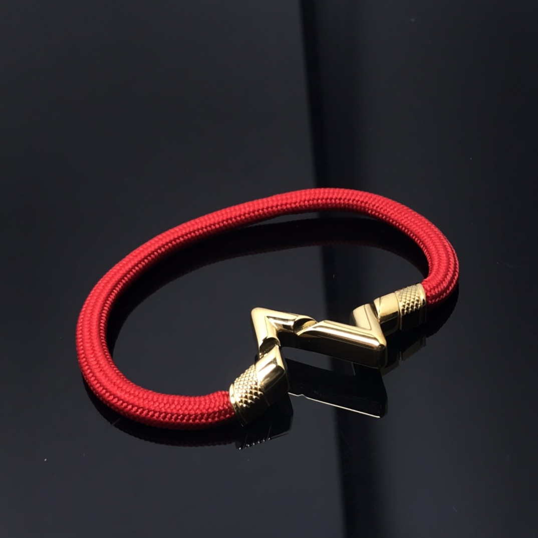 2023 Novo charme de moda com alta moda Pulseiras duplas V cor cora manual Elastic Elastic Red Green Pink preto preto azul para homens Presente de namorado