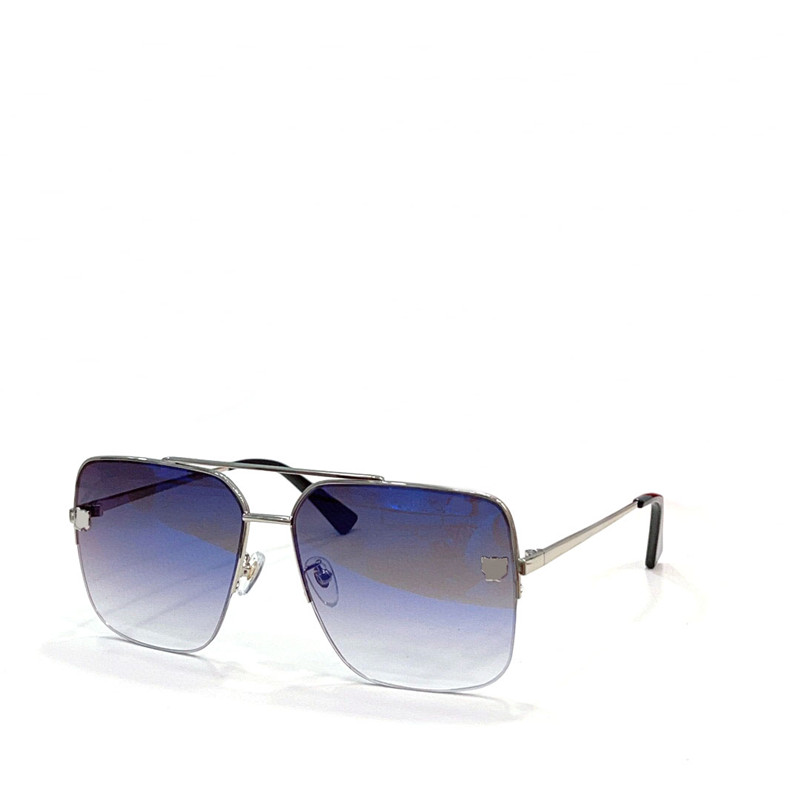 Neue Modedesign Männer und Frauen quadratische Sonnenbrille 0244S Metallhalbrahmen einfacher und beliebter Stil vielseitige Outdoor-UV400-Schutzbrille