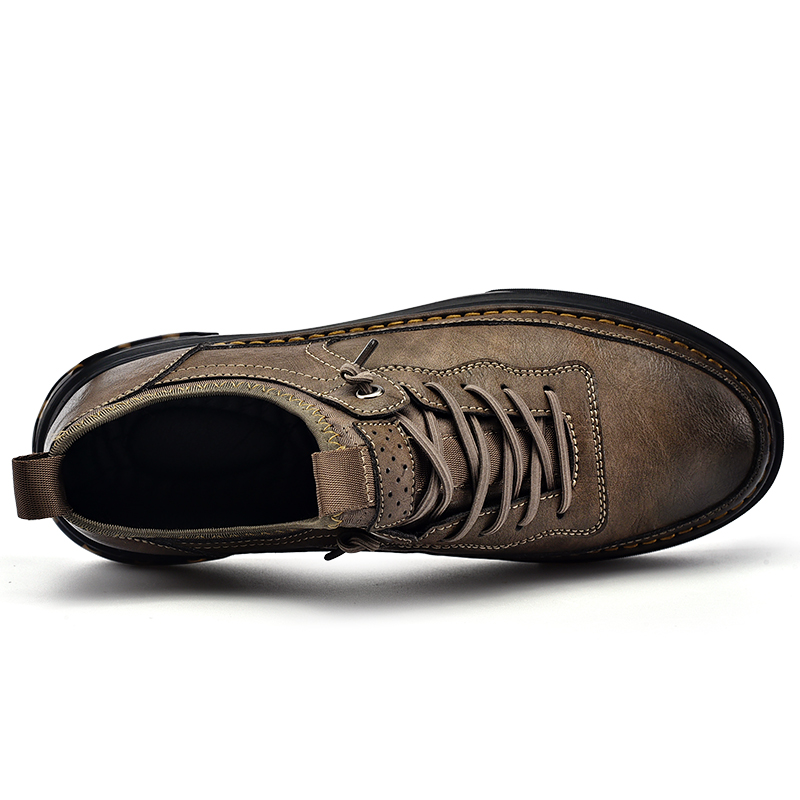 Split lederen heren Casual schoenen Designer Sneakers Men Handgemaakte Italiaanse herenschoenen Hoogwaardige vrije tijd Schoenen Zapatos HOMBRE