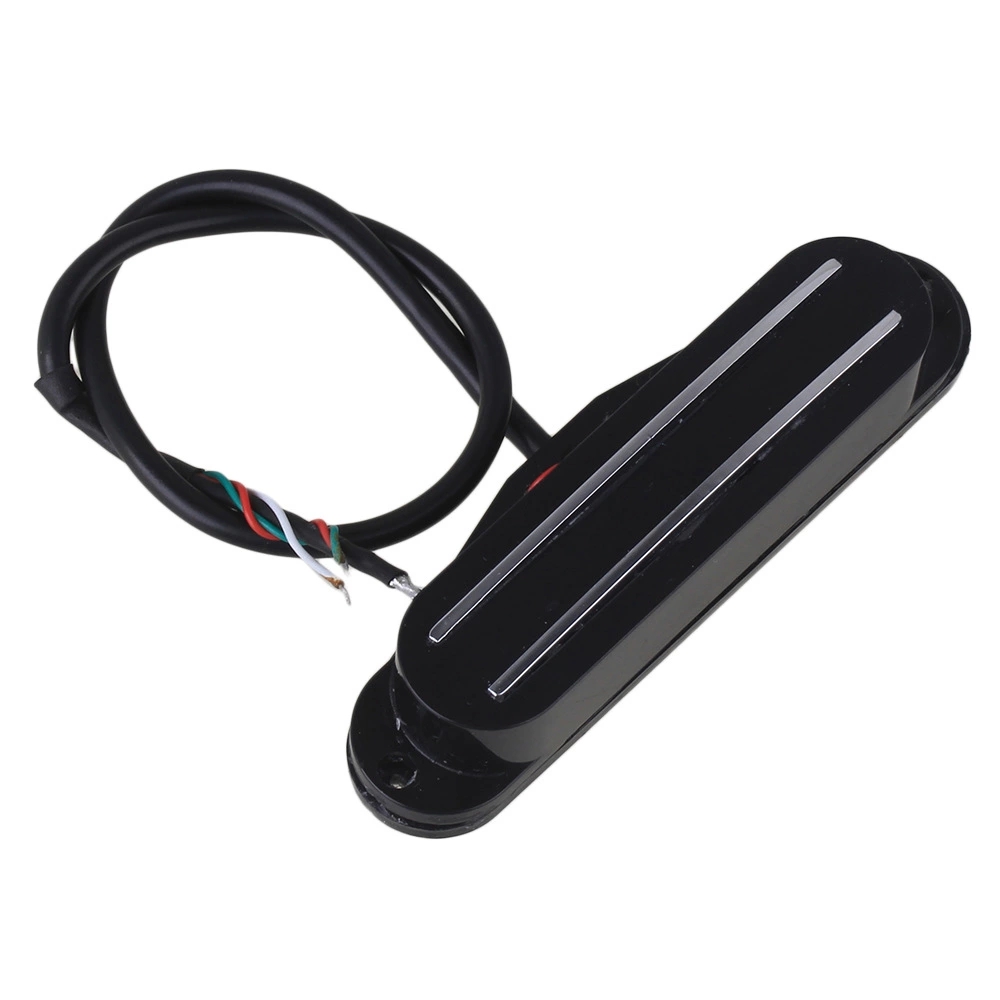 Micro Humbucker magnétique à double rail noir à 4 fils micro pour guitare électrique ST