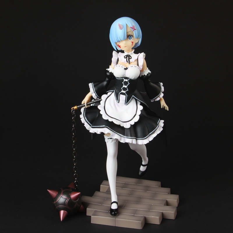 Gun Toys 22,5 cm anime figur Rezero Starta liv i en annan världs rem anime girl pvc figur modell leksaker samling docka ornamen