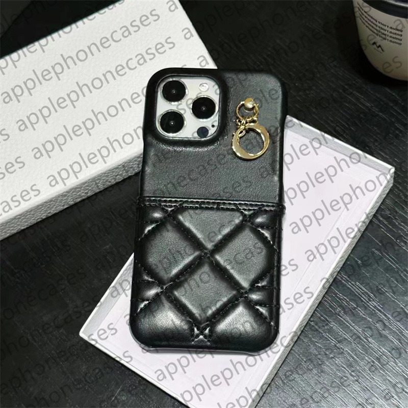 Apple Leather Card Holder Phone Designer Case for 15 Apple iPhone 14 Pro Max 13 12 13Promax 12PROMAXウォレットカバーケース