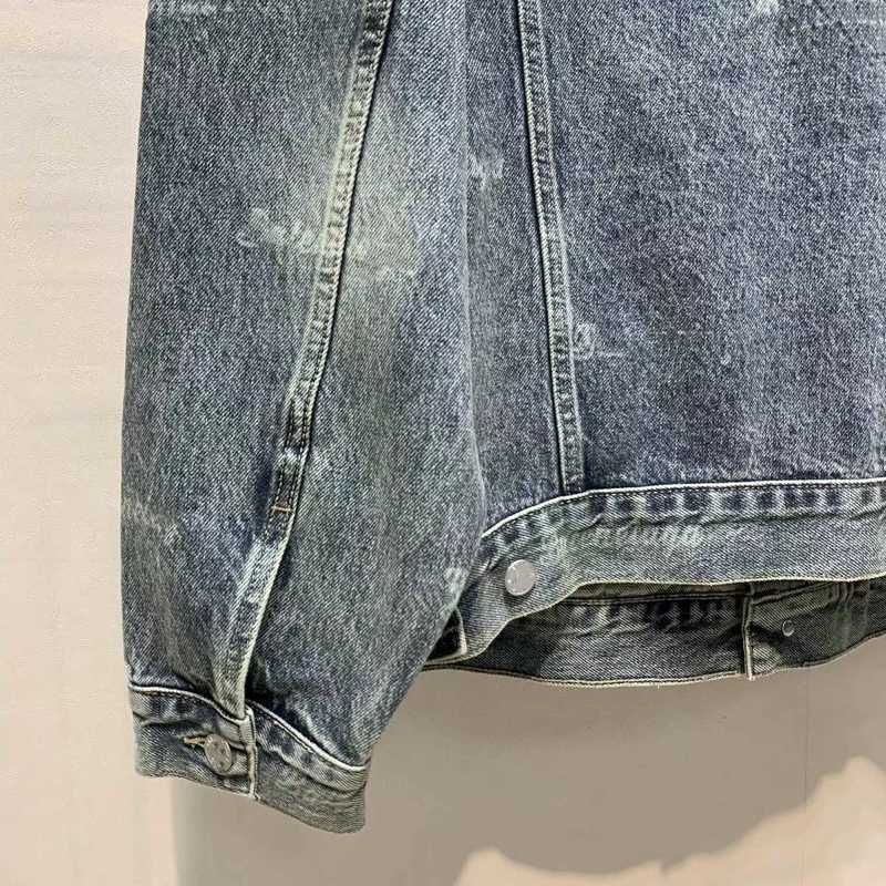 Women's Jackets designer BL23 New Autumn/Winter Stone Frost Wash Men's and American Fashion Brand Denim Coat Handsome Jacket DV4J