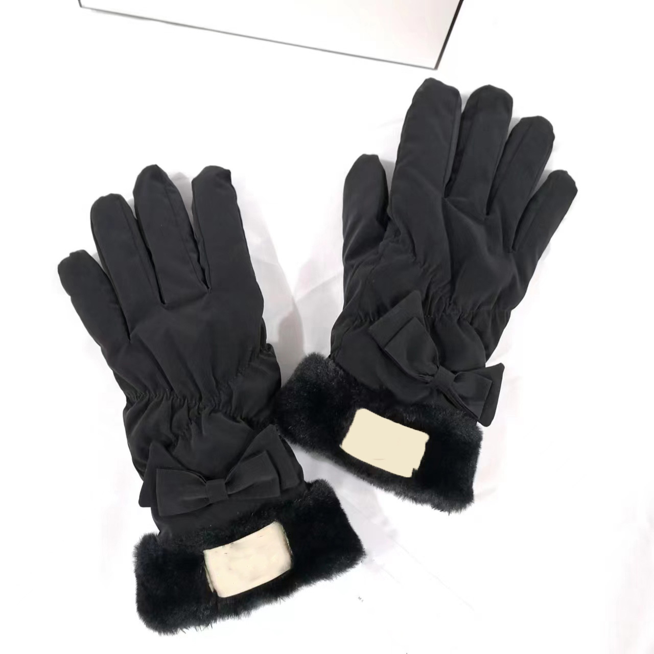 Luxury Lady Fingertip Gift Wool Wool Lady Five Finger Mantens Ny vattentät ridning plus sammet varm träning Motorcykel damhandskar designer handskar