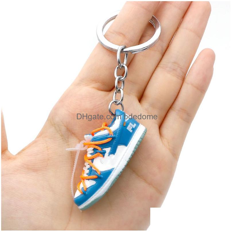 Atacado Designer Sneaker Keychains Trendy PVC Sport Shoes Chaveiro 3D Chaveiro Saco Pingente Acessórios 47 Opção Drop Delivery Dhb