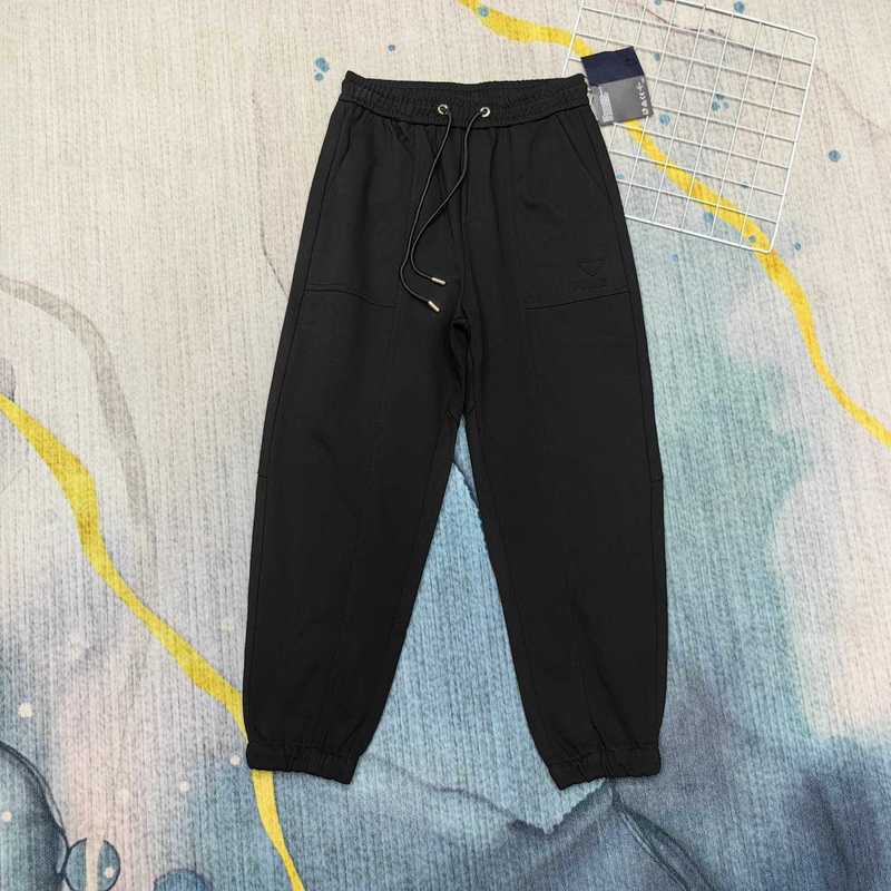 Мужские брюки дизайнерские буквы стереоскопический металлический треугольный логотип повседневные защитные брюки леггинсы защитные брюки BLW5