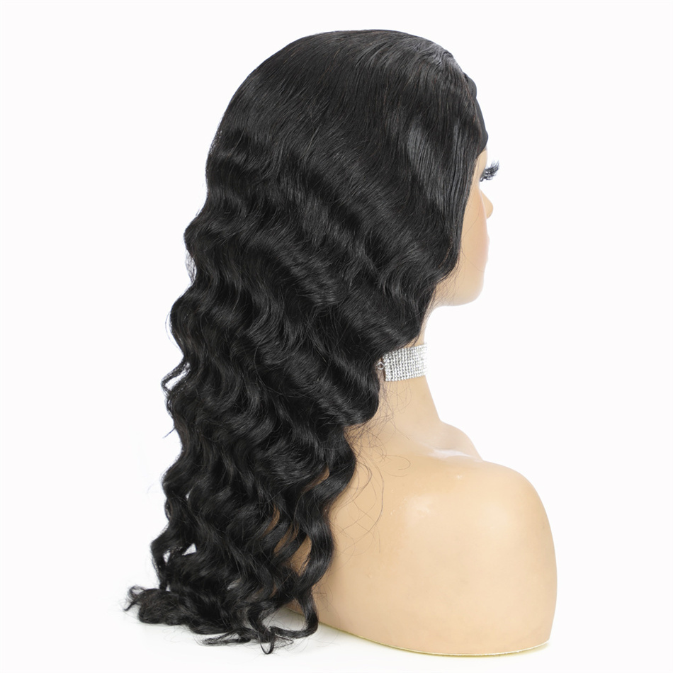 Lace Wigs Brazilian Human Hair Loose Deep Wave 13x4 T Part Lace Wig with Baby Hair 8-24 inch