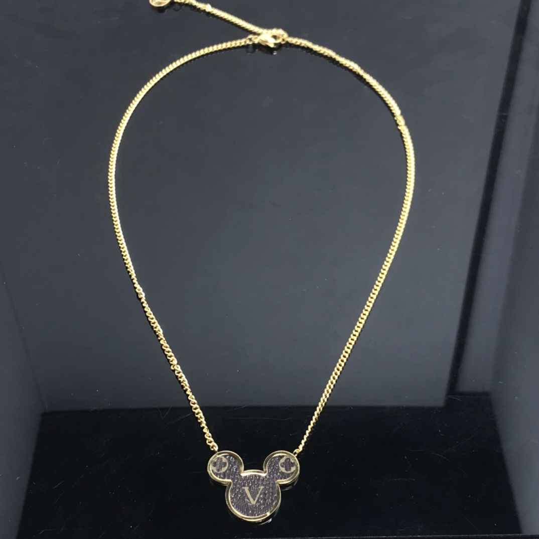 2023 neue Mode Retro Leder Anhänger Halskette Gold Silber Kette senior Sinn einfach 4 Arten für Frauen Valentine Luxus Schmuck Party Geschenk