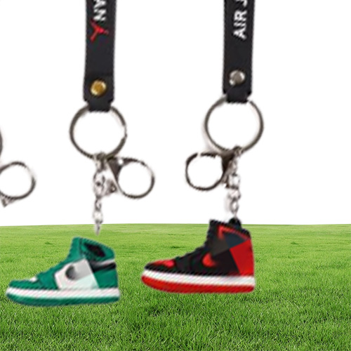 2022 selling Whole Designer 3D Mini Basketball Shoe Keychain Silicone Sneaker mold keychain cartoon threedimensional bag 6183906