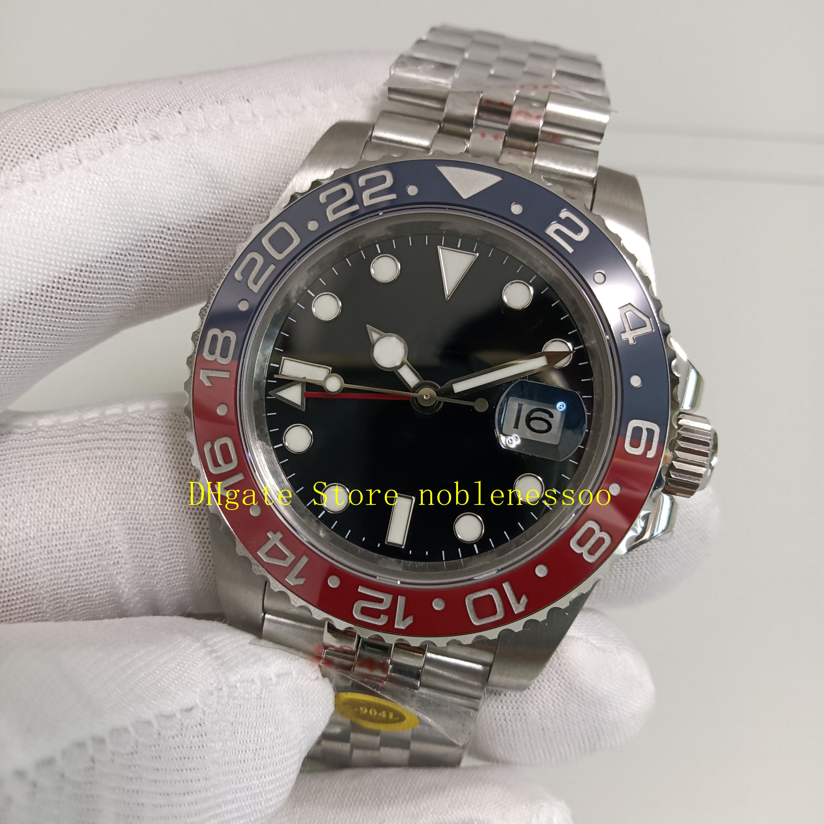 2 Stijl Real Po 904L Stalen Sport Horloges Heren Horloges 40mm Heren V12 Heren Automatisch Horloge Cal 3285 Beweging Rood Blauw C262y